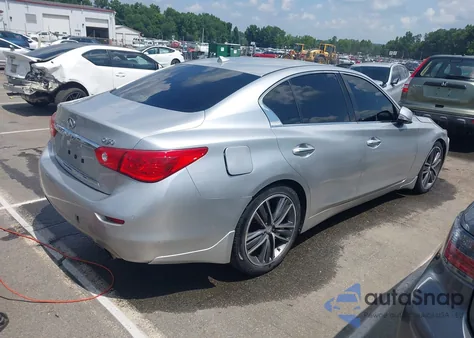 2016 Infiniti Q50 3.0T Premium z USA, uszkodzony, nr VIN JN1EV7AR7GM345433